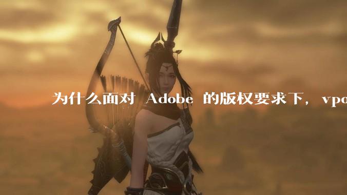 为什么面对 Adobe 的版权要求下，vposy 大神还能从容不迫？