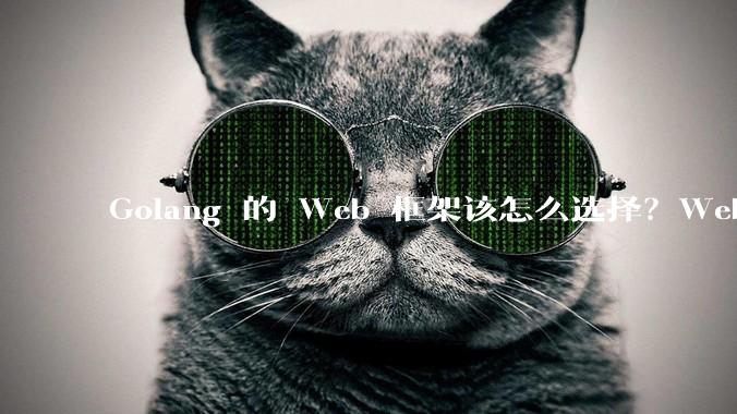 Golang 的 Web 框架该怎么选择？Web 开发又该怎样学？