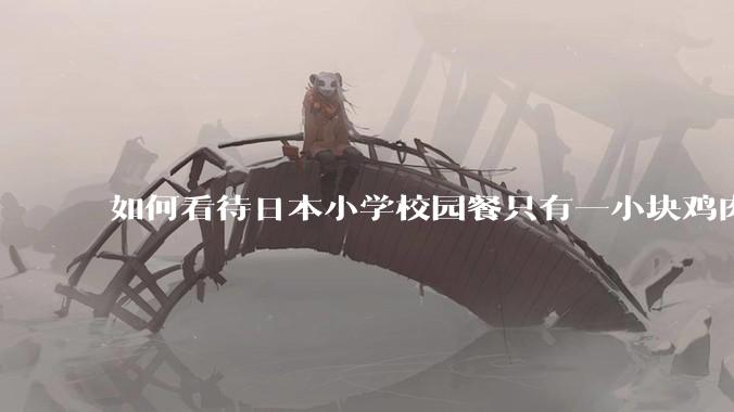 如何看待日本小学校园餐只有一小块鸡肉?